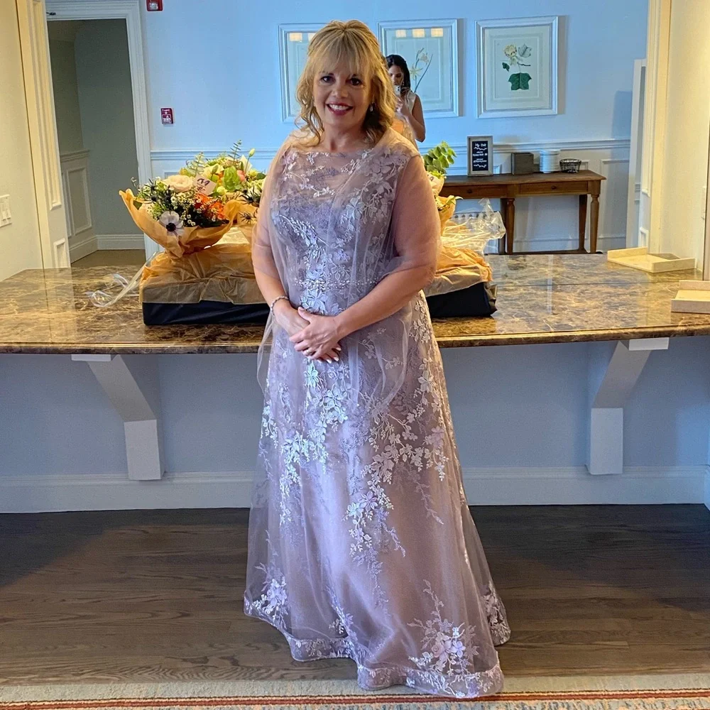 Mother of bride dress + shall used once - Picture 1 of 4